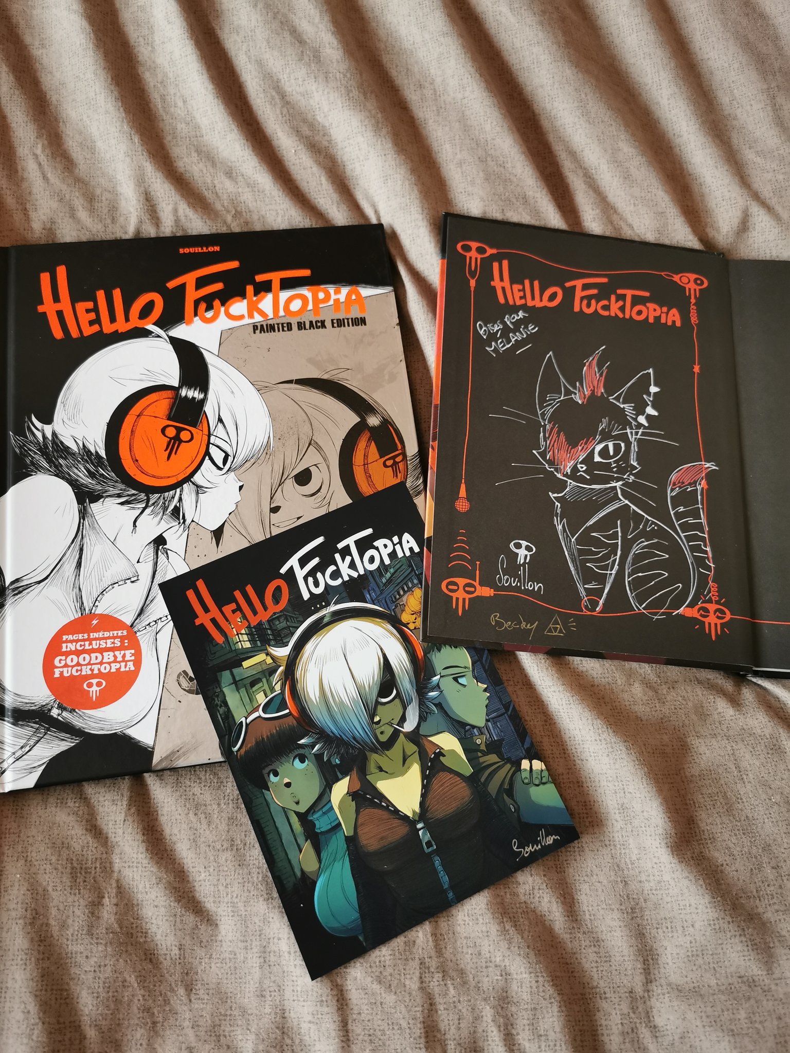 Hello Fucktopia Painted Black Edition Melou on X: "@Maliki_officiel il y a qql années j'avais le droit à cette magnifique dédicace sur l'édition standard, ajd je reçois l'édition collector signée, je suis une fan comblée ❤️ #hellofucktopia