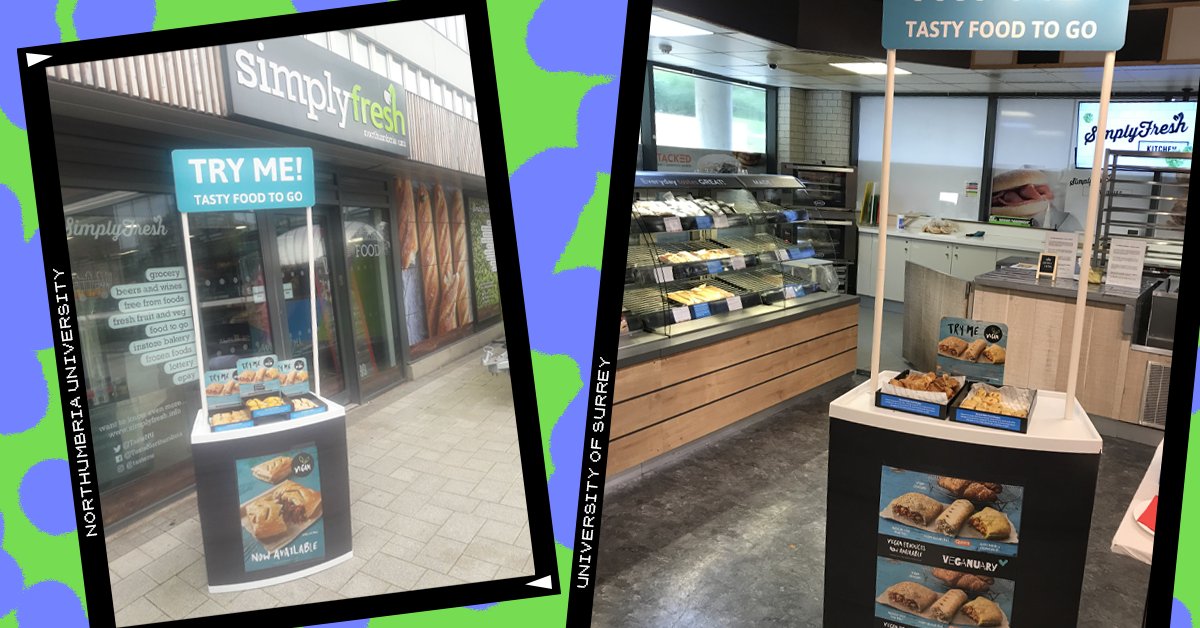 CountryChoiceUK's tweet photo. We know it can be tough to cater to a crowd, but we know our delicious #vegan food range is as easy to prep as it is delicious! Don't believe us? Ask @NorthumbriaUni and @UniOfSurrey!
#University #FoodToGo #FoodSampling #Hospitality https://t.co/qdfsOJjEtW https://t.co/pG629FD0vm