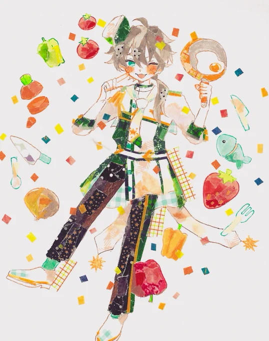 🍳🫑ニキくんフィーチャーおめでとう🎉🍅🥕 