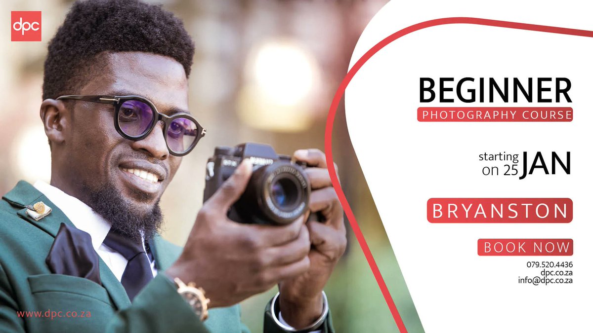 DPC_photography's tweet photo. Bryanston Photography Course. Get off your camera’s automatic modes and learn to use the creative modes intelligently and purposefully. 

Starting on 25 January 2022
Follow the link for more info: https://t.co/Gv1jRxePpn https://t.co/GRXoSfp6rC