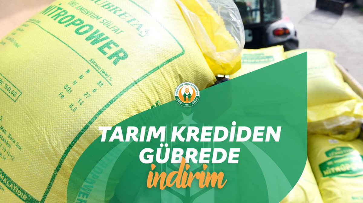 Gübre fiyatlarındaki artışlara karşı piyasayı regüle eden Türkiye Tarım Kredi Kooperatifleri, çiftçilerin yanında olduğunu ve ülkenin gıda güvenliğine verdiği önemi göstermek üzere kimyevi gübrelerde ton başına 1.100 TL’ye varan indirim yaptı.
tarimkredi.org.tr/gundem/haberle…