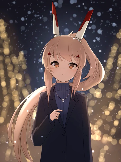 私服綾波と夜お出かけしたい...という絵です 
