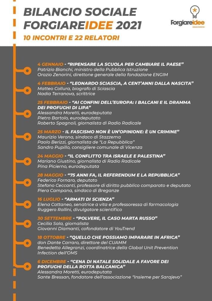 VezzaroAndrea's tweet photo. Bilancio sociale #ForgiareIdee anno 2021 https://t.co/N8sBDuoPXu