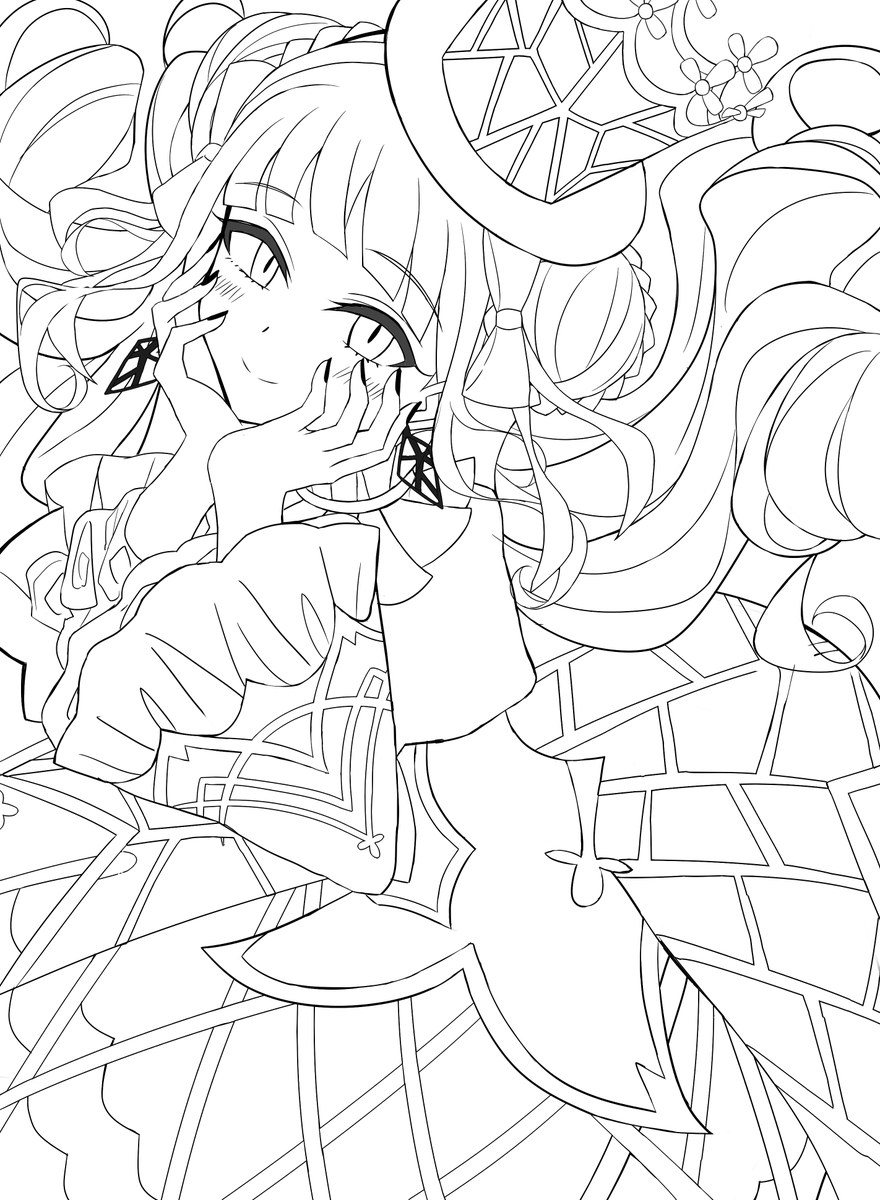 れもんちゃん線画 