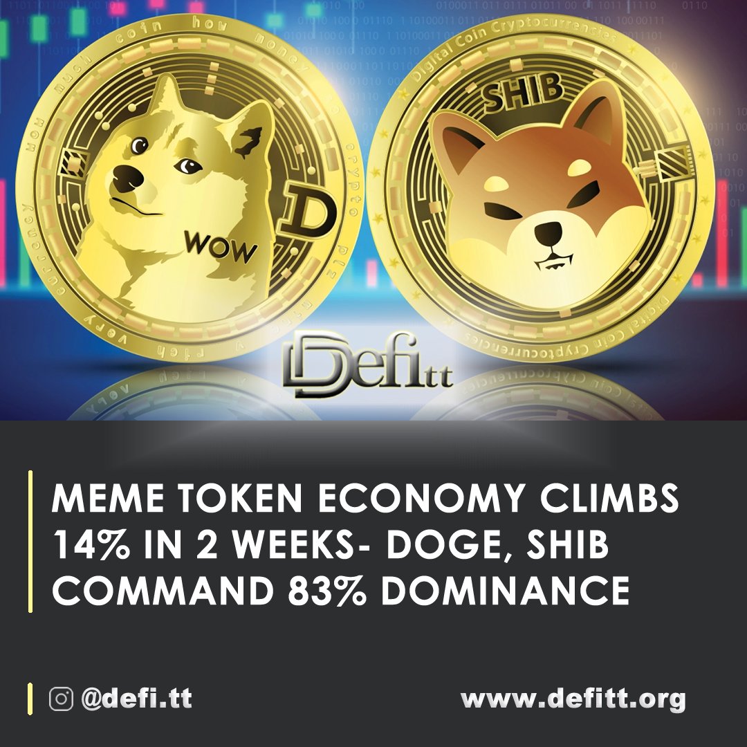 Prodigy_retell's tweet photo. The meme-token economy increased in value, meme coins like dogecoin, shiba inu and dogelon mars have seen significant gains during the last seven days.
#defitt #ftt
.
.
Follow Defitt/Ftt for latest crypto trending news.
visit: https://t.co/wCrNFk27Af https://t.co/pKPCacGvbM