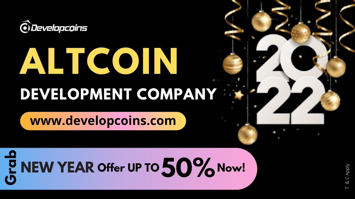 developcoins's tweet image. Grab #NewYear Offer UPTO 50% Now!
As a Leading #AltcoinDevelopment Company, #Developcoins helps to create your own custom #altcoin like #Litecoin,#Ethereum,Neo, Polkadot,#Solana,Dash,#Dogecoin,Shiba Inu,#SafeMoon etc., using cutting-edge technology

Visit-developcoins.com/altcoin-develo…
