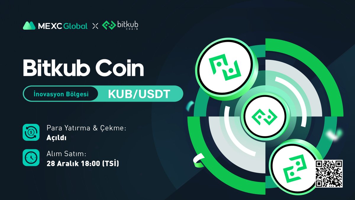 MEXC_Topluluk's tweet photo. #BitkubCoin (#KUB) Oylama Sonuçları ve Listelenme Bilgileri

🔁KUB/USDT Alım Satımı: 28 Aralık 18.00

Ayrıntılar👇
https://t.co/QB4oZhLqyT https://t.co/0qtgxscGvL