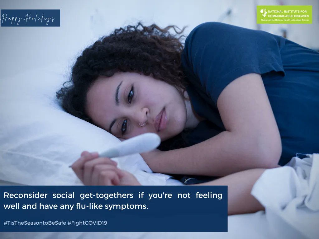 nicd_sa's tweet image. Be part of the solution and reconsider social get-togethers if you&apos;re not feeling well and have any flu-like symptoms.  #TisTheSeasontoBeSafe #FightCOVID19