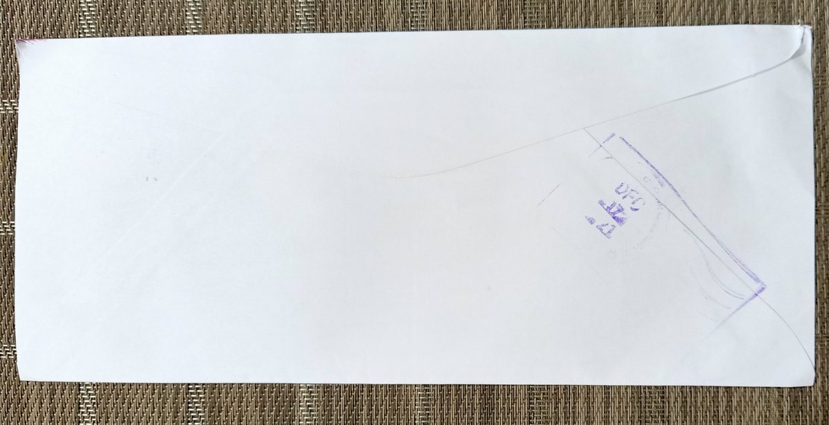 kat2466's tweet photo. フィリピンに住んで数年、初めて切手を貼ったレターを受け取った。料金は18ペソ。
何だろうとワクワクして開けたら請求書だった😂
#フィリピン
#Philpost https://t.co/UBk6x4hMD5