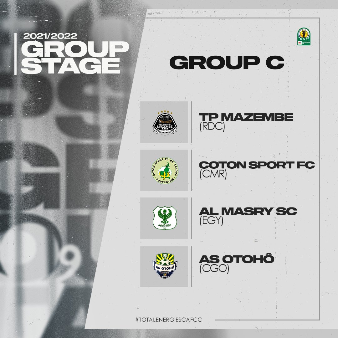 alain_basila's tweet photo. #C2CAF @CAFCLCC_ar
Première journée à #Kamalondo pour @TPMazembe contre @AlMasrySC d'Égypte dans la fourchette du 11, 12 et 13 février 2022. https://t.co/kTmly8wa5A