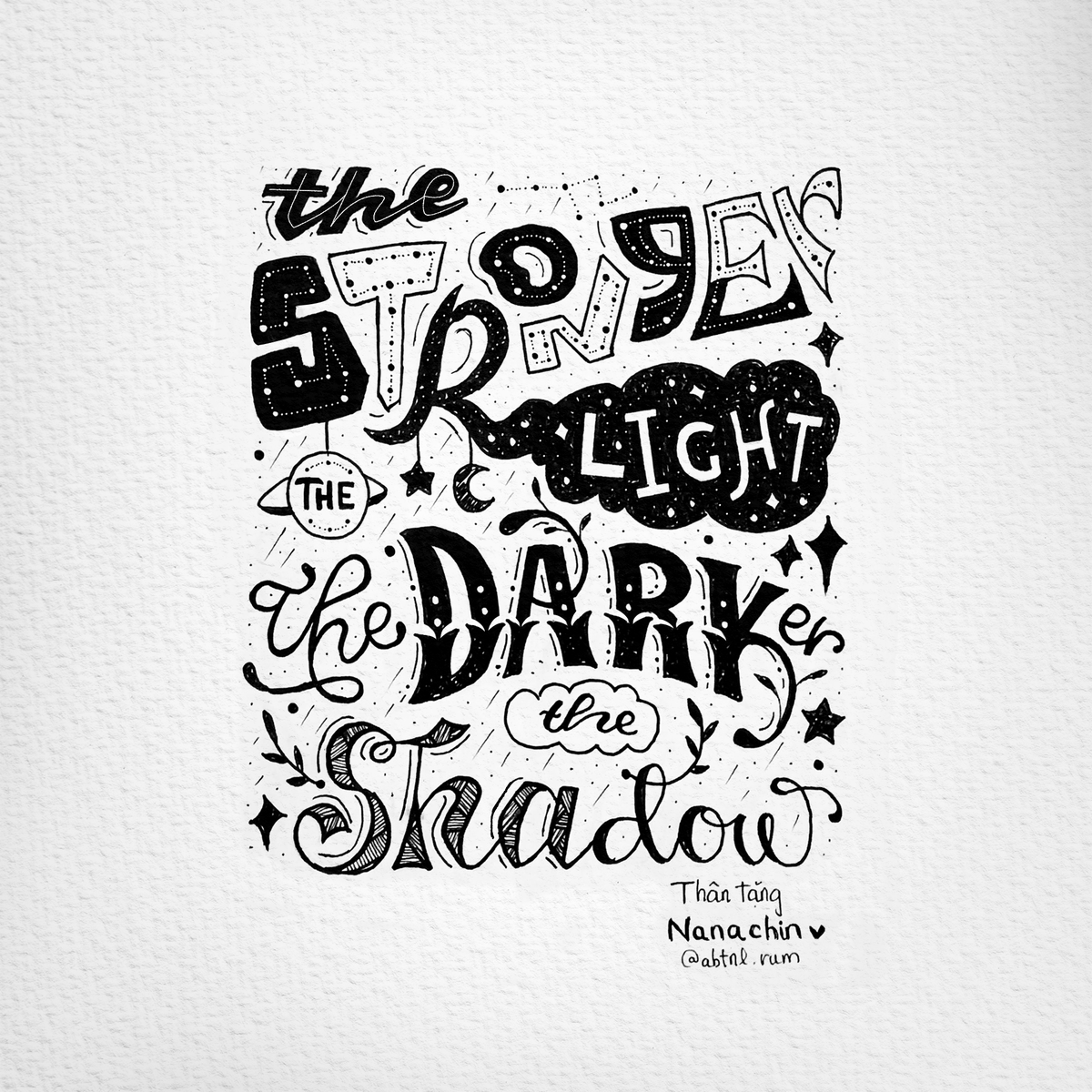 abtnlrum's tweet photo. The stronger the light, the darker the shadow 
Check out https://t.co/dA7TfPoPPk

#lettering #xauxaDesigner #writing #creative #typography #designer #designthinking #Vietnam #words #Handwritten #TypeScript #artwork #art #illustrationart #illustration #quoteoftheday #Calligraphy https://t.co/GfG0IqAIYS