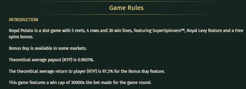 Appreciate the honesty, but you should probably consider increasing the #royalpotato base game RTP just a tiny bit, <a href="/RelaxGamingLtd/">Relax Gaming Ltd</a> :)