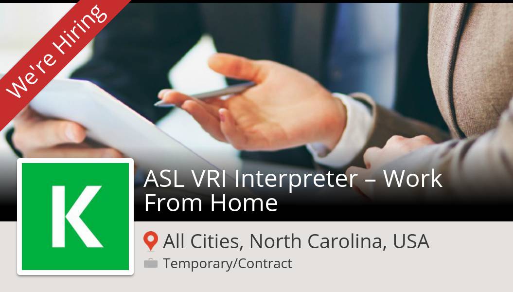 LillianOClemons's tweet photo. ASL VRI #Interpreter – Work From #Home needed in #AllCities, apply now at #KellyServices! #job https://t.co/9I1dxHiNci https://t.co/Ahy8vSpsci
