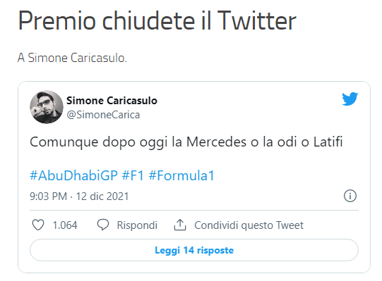 Simone Caricasulo 🇵🇸 tweet media