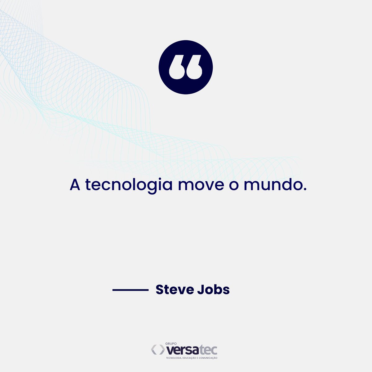 versatecoficial's tweet photo. "A tecnologia move o mundo." - Steve Jobs

#frase #versatec #tecnologia https://t.co/m84Ps1N70i