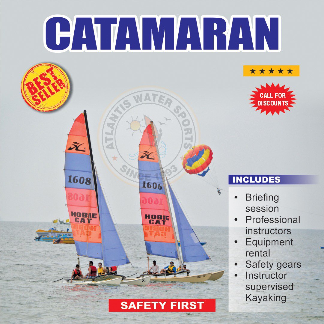 WatersportsGoa's tweet photo. Goa is a great place to experience Catamaran Sailing. And this is not only our opinion. Now let's explain why⬇️

🔹First, the gently sloping beaches and clam blue water make this a delight.

🔹Second, experienced Atlantis Watersports' team will skipper… https://t.co/I21hcn6kfH https://t.co/OYdddtRh8H