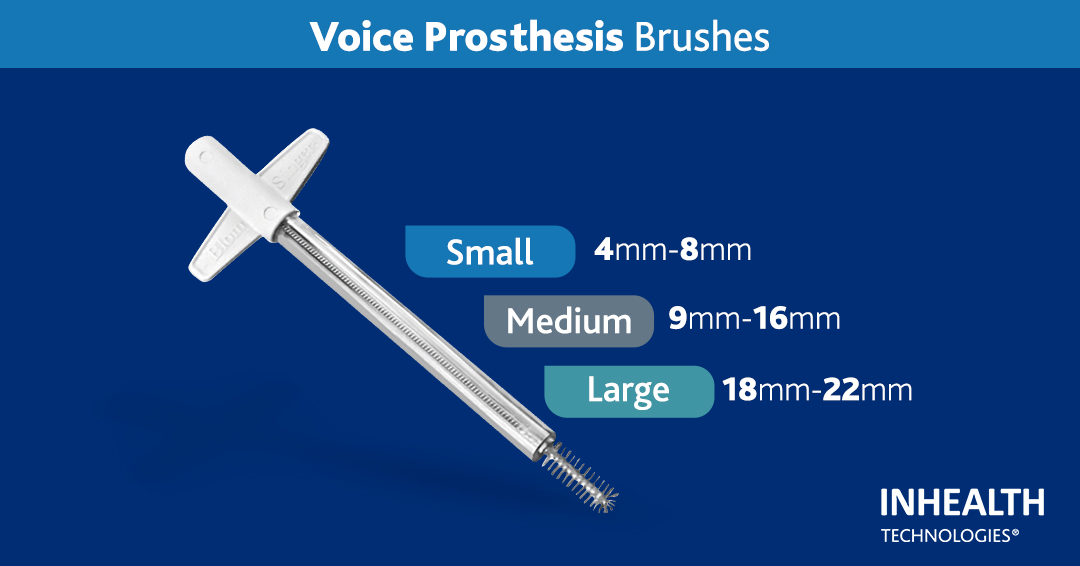InhealthT's tweet photo. Did you know there are 3 Voice prosthesis brushes in each pack? They come in 3 different lengths:
Small, 4mm-8mm
Medium, 9mm-16mm
Large: 18mm-22mm
Shop https://t.co/I0SOEQTGjK today.
#voiceprosthesis #TotalSolution #blomsinger #TEPTuesday #TEP #laryngectomy #Knowvember https://t.co/JjOqGdkP8w