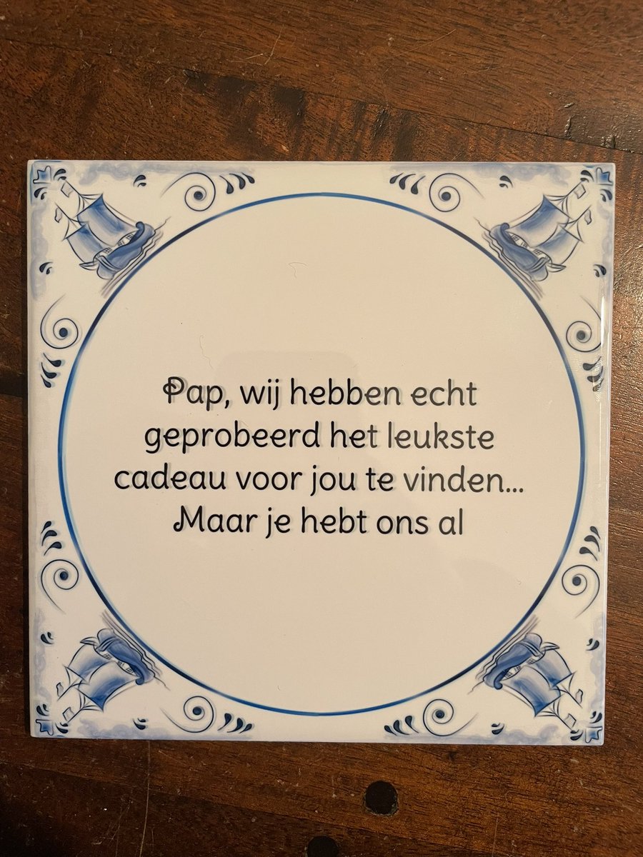 Cadeau van de kinderen voor mijn verjaardag. Echt geweldig! #tegeltjeswijsheid