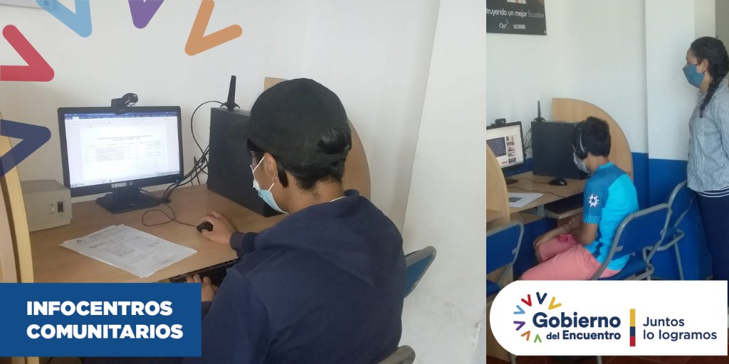 #ElOro// Estudiantes acuden a nuestro Infocentro a realizar sus tareas escolares. #Facilitador <a href="/vmaino/">Vianna Maino</a>