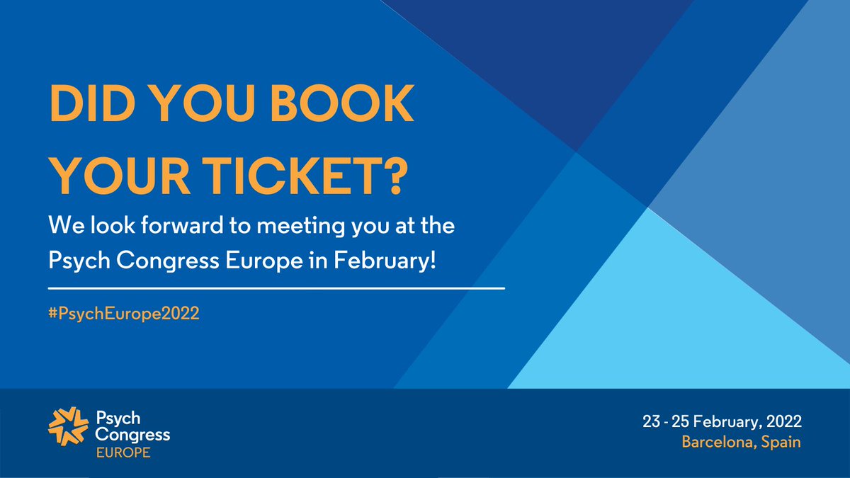 ✈️Join us in #Barcelona for the first in-person #psychiatric meeting of 2022!
Meet the leading #mentalhealth professionals, find new collaborators, discover the latest advancements in the field!👉Register now: bit.ly/3F5n4pA #mentalhealth #mentaldisease #PsychEurope2022