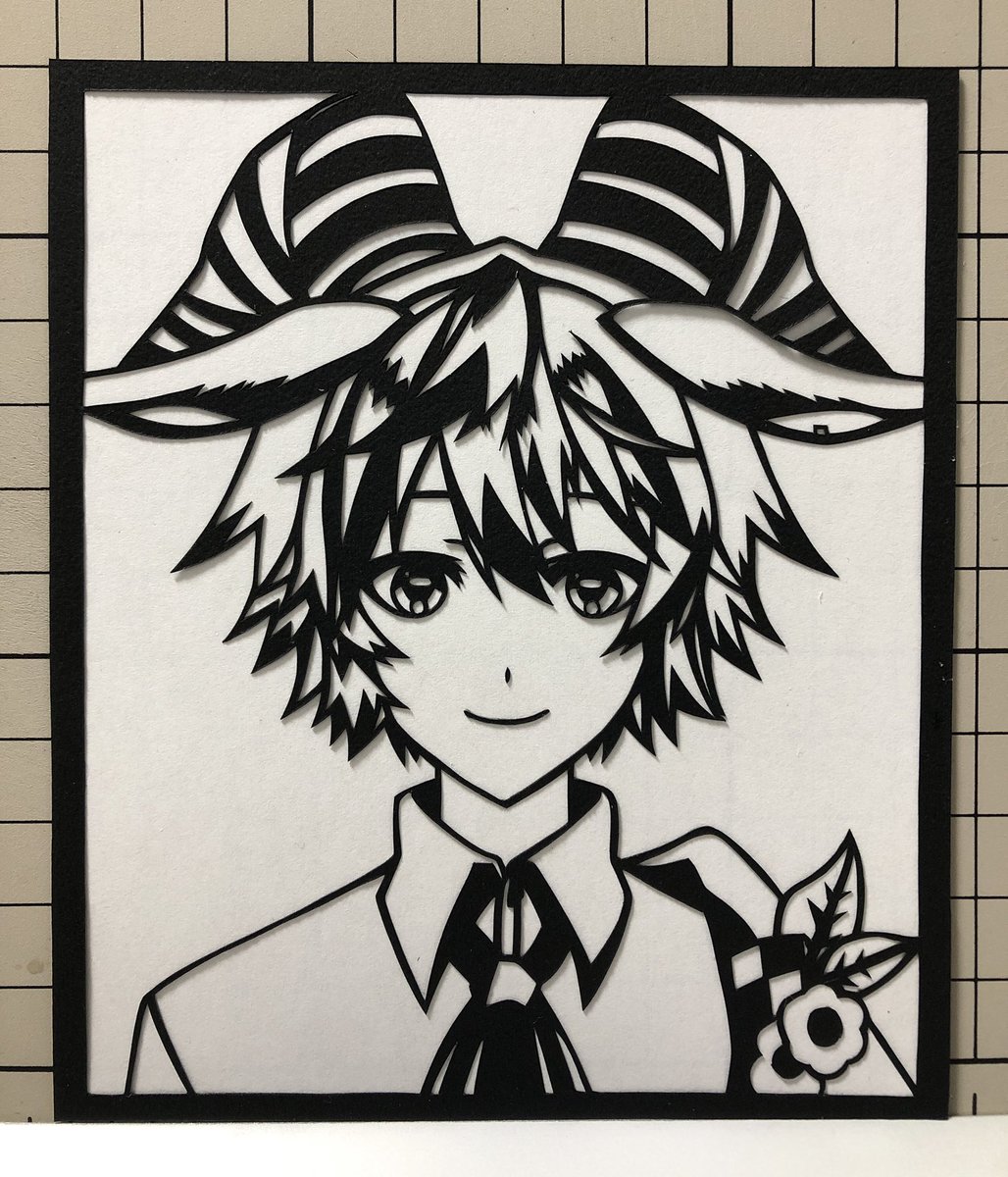 人外ヤギ科Vtuber、翠春 春さん。

#翠春春
#切り絵 