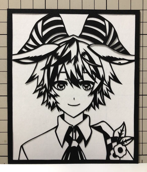 人外ヤギ科Vtuber、翠春 春さん。

#翠春春
#切り絵 