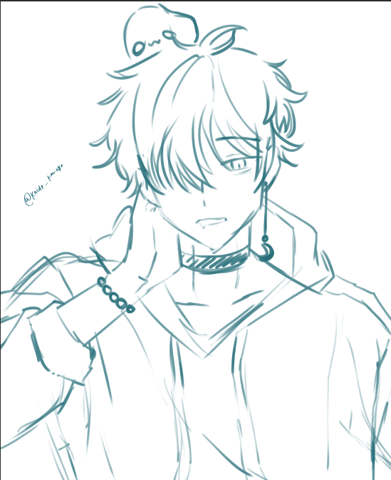 kkanekobackup's tweet photo. Male kaide because I can #sleepillust https://t.co/jg3biMrmaS