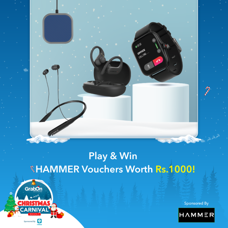 GrabOnIn's tweet photo. Play GrabOn Christmas Carnival &amp; Stand a chance to Win Rs.1000 Vouchers from  @IndiaHammer!

Play Now: https://t.co/494VllvEtj

#ChristmasWithGrabOn #contestgiveaway #contestalertindia 

#hammeronline #hammeraudio