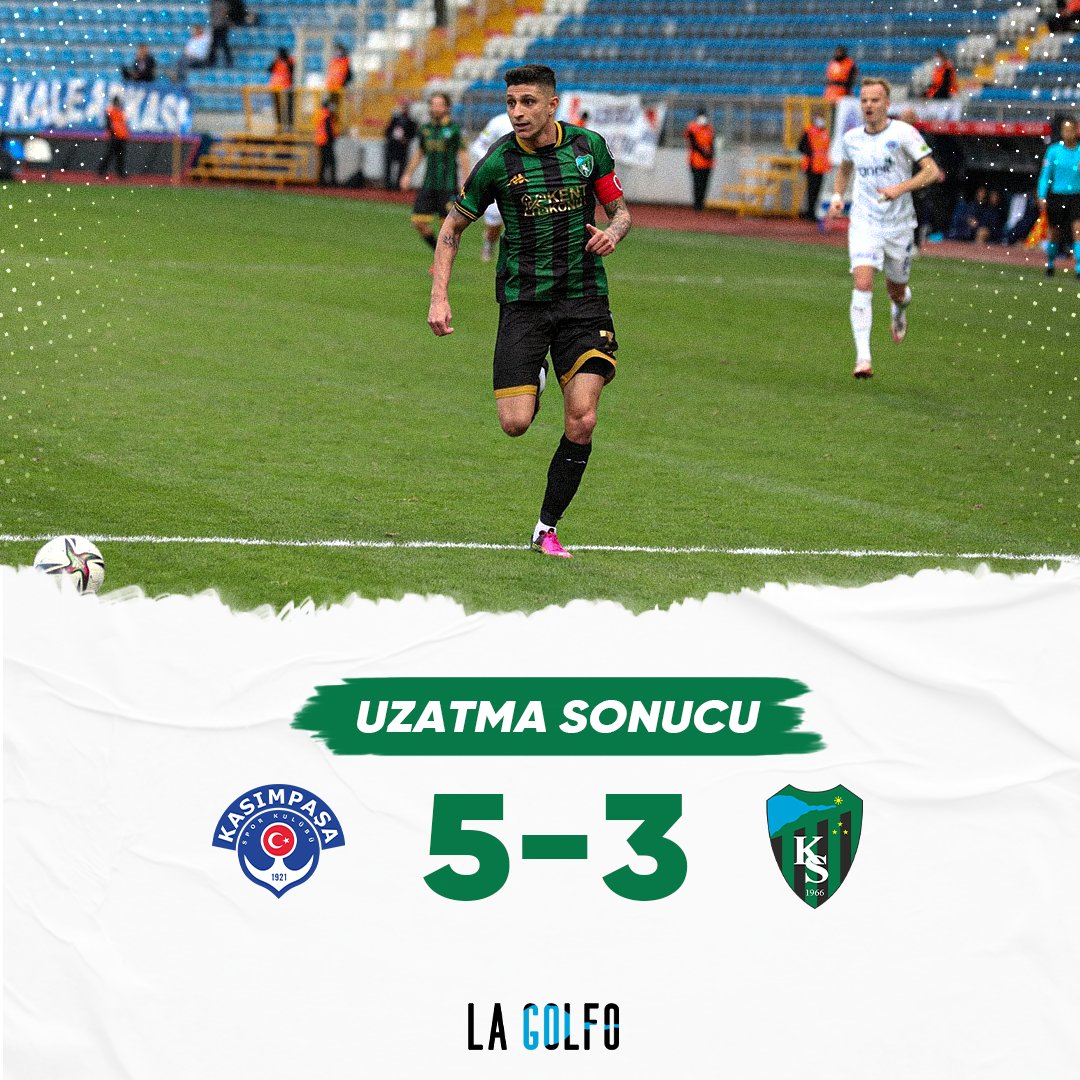 lagolfocom's tweet photo. Uzatma sonucu: Kasımpaşa 5-3 Kocaelispor
#KASvKS https://t.co/czVEeirlDR