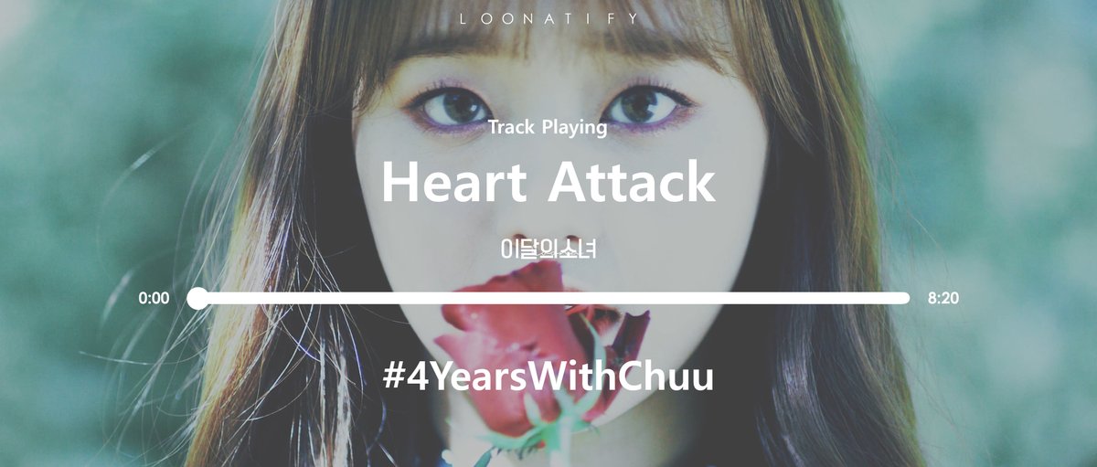 loonatify's tweet photo. Playing @loonatheworld's 'Heart Attack' right now! Tweet screenshots with #4YearsWithChuu to join us!
----- 'Heart Attack' (LOONA) -----
⇆ㅤㅤ◁ㅤㅤ❚❚ㅤㅤ▷ㅤㅤㅤ↻ https://t.co/DIgnloIh37