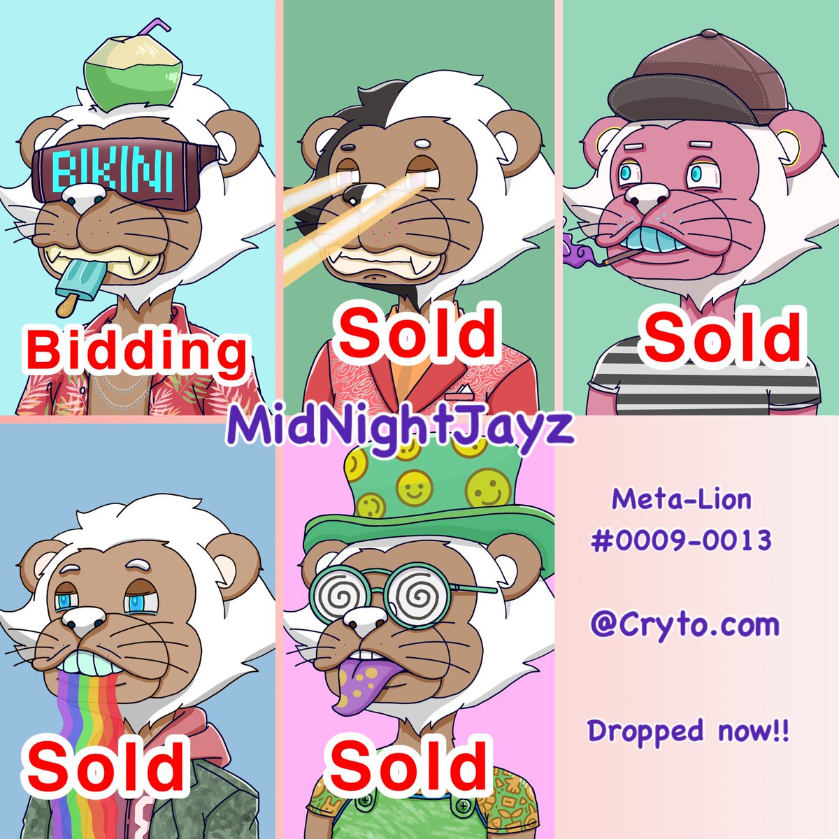 ขอบคุณพลังแห่งการรีทวีต น้องหมดแผงแล้วจ้า อีกตัวกำลังรอบิดหมดเที่ยงคืน 🙏 
  มาเลยทุกคน ติกเกอร์หรือไรก็ได้ จะรีให้เหลืองเลยจ้า !!!
Meta-Lion sold out !!
🙏👍👉 crypto.com/nft/collection…

#crofam #cro #metalion #nft