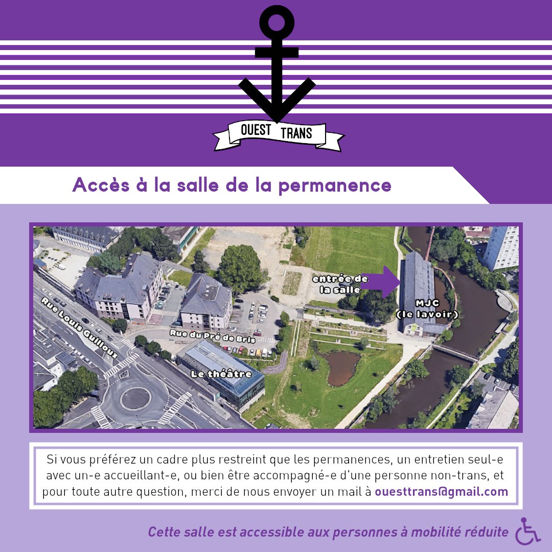 Notre prochaine permanence en non-mixité trans et/ou en questionnement aura lieu le samedi 8 janvier !

➡️ Retrouvez-nous à 15h à la MJC La Paillette à Rennes !