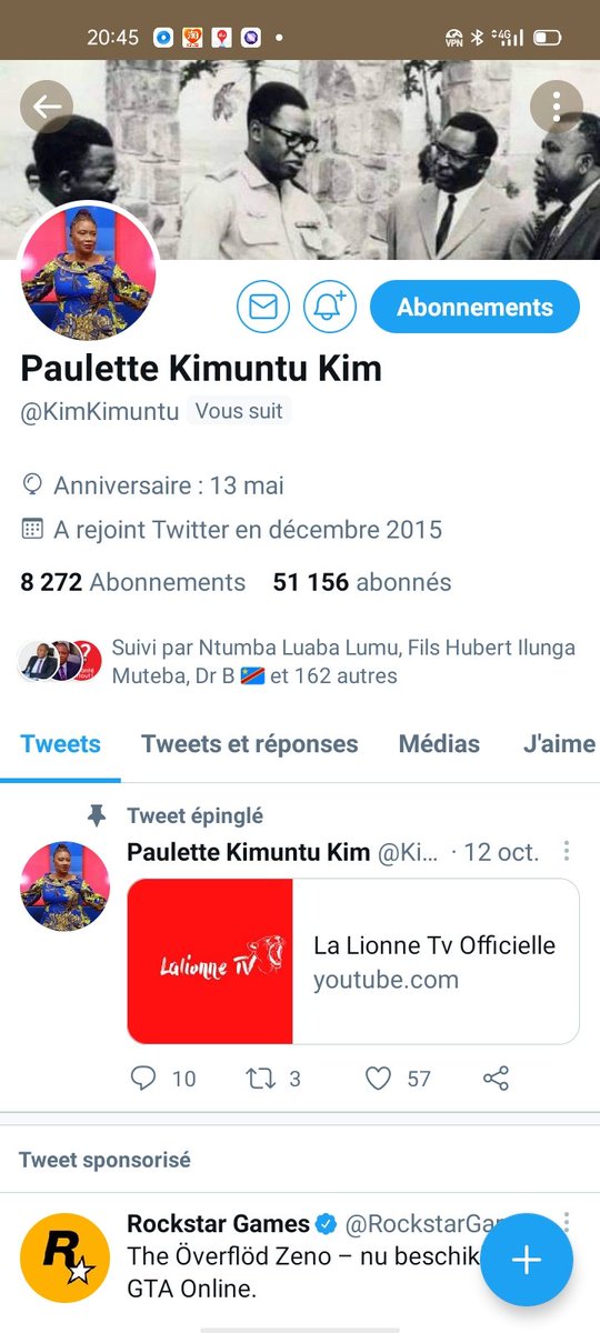 AlexandreIlunga's tweet photo. Bien que je ne partage pas souvent ses opinions et parfois ses pics, je suis touché par sa grandeur d'âme. Notre maman @KimKimuntu  me suis. Celle que j'admirais regarder dans #webpresse https://t.co/NfCaQBs8KJ