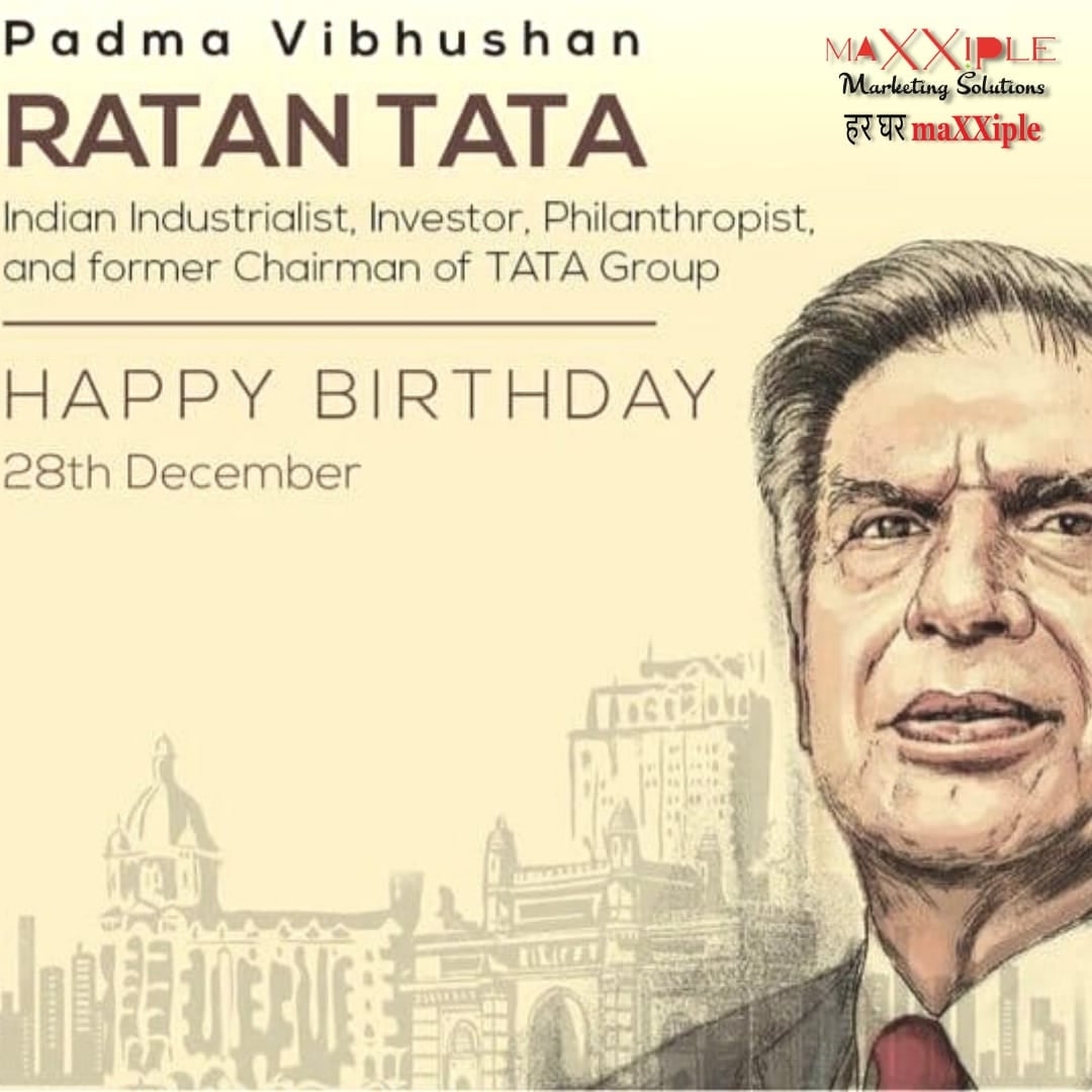 maxxiple's tweet photo. #HappyBirthday to India's most loving &amp; wonderful #Industrialist, #Philanthropist, #Businessman, #investor &amp; a true patriot #RatanTata Sir. 
You are pride of #Bharat &amp; inspiration for millions of people.

#HappyBirthday #RatanTata 🙏🙏 https://t.co/s4bPqXiWbw