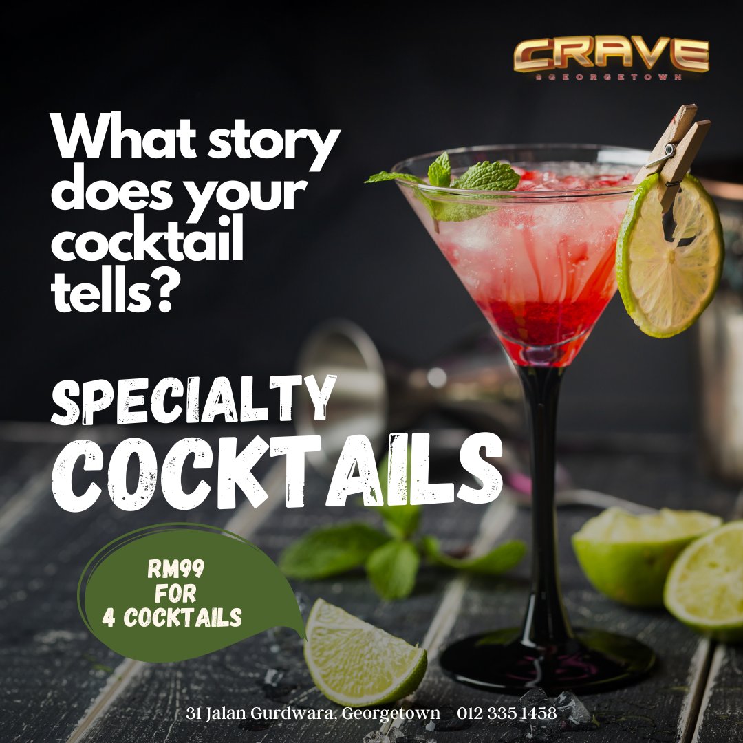 CraveGeorgetown's tweet photo. A person's choice of cocktail can describe their story and character. What does yours say about you?
#beertime #food #penang #penangisland #penangfoodie #penangstreet #penangstyle #affordableluxury #affordablestyle #affordableprice https://t.co/erWtqAo8eL