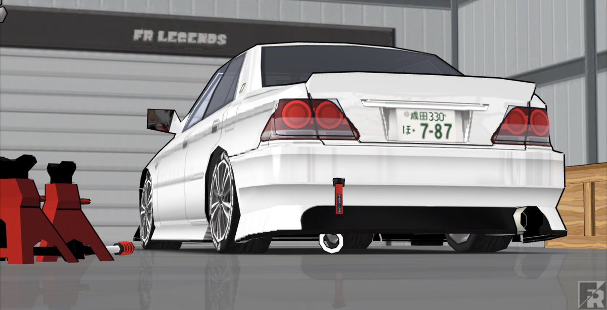 KATSUMOV's tweet photo. FR Legendsにてチェイサーを納車！
Twitterで配布されていた18クラウンとナンバープレートを使いました！😆

#frlegends https://t.co/UiePTRyK8A