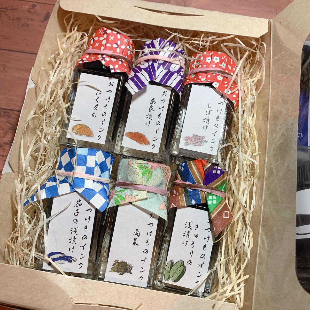 mami_8765's tweet photo. インク福袋が届いたー🥰
おつけもの��ンクが可愛すぎる！！
#インク福袋
#KAKU大阪 
#インク沼 https://t.co/MS3kZgs7m9