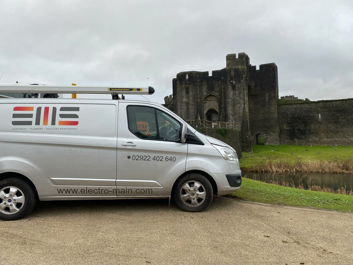 EMSServices2's tweet photo. We do love looking after our heritage buildings and before we waved goodbye to 2021 we performed some maintenance work on one of Wales' most iconic castle's Caerphilly castle

#Castle #Electrical #Caerphillycastle #Cadw https://t.co/VWcOi923WY