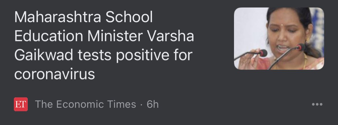 GaurangKhandave's tweet photo. She Herself Got Corona Positive And Thinks Students Are Invincible Not going to Die…Karma Hits Back 
#cancelboardexams2022 #Corona #Omicronindia https://t.co/pk8MqbJxQE
