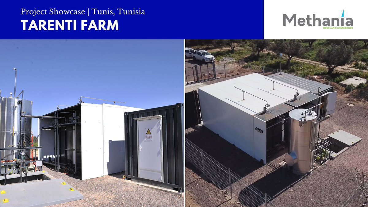 BiogasWorld_'s tweet photo. Project Showcase | Tunis, Tunisia 🇹🇳
In 2019, a dry methanization solution JallaGaz 02 was manufactured and installed by #Methania at the Tarenti Farm, valorizing manure into #biogas and covering all of the farm's electricity needs.
➡️ https://t.co/DMH41UtvBQ https://t.co/S76deby8U5