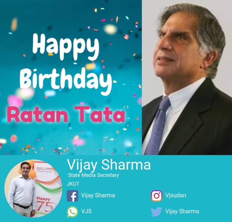 Happy Birthday to Ratan Tata 