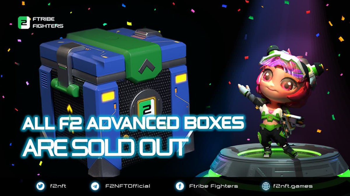 f2nft's tweet photo. 🚀 F2 ADVANCED BOX GOT SOLD OUT 🚀
Only in 3 minutes, 1,999 F2 Advanced Boxes are SOLD OUT!!
Congrats, fighters!! You now secure your spot in participate in Alpha Test 💪
We want to thank for every fighter who makes this history with us. 🙌
Comment below what you got👇 https://t.co/KdTorSwDe7