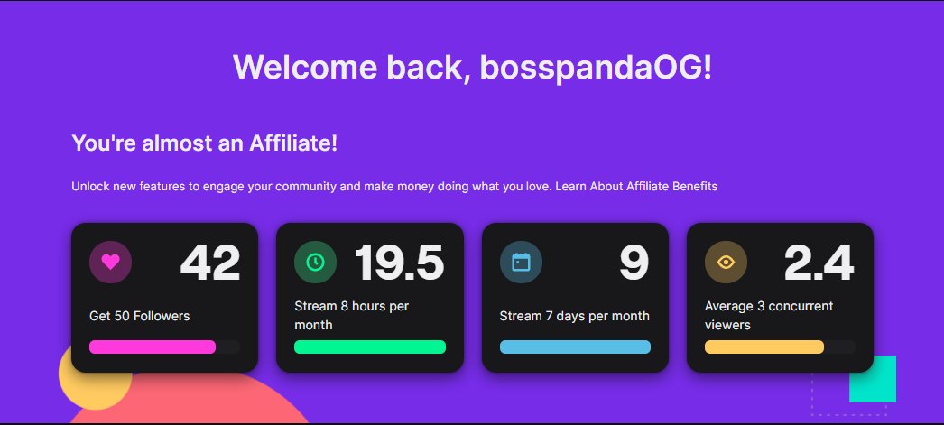 bosspandaOG's tweet image. Excited to get back to streaming tonight! Still grinding to affiliate! So close 🤘🐼Thankful for everyone who has joined the #PANDASQUAD !

#RoadToAffiliate 
#Streamcaster 
#SmallStreamerCommunity 
#SmallStreamersConnect