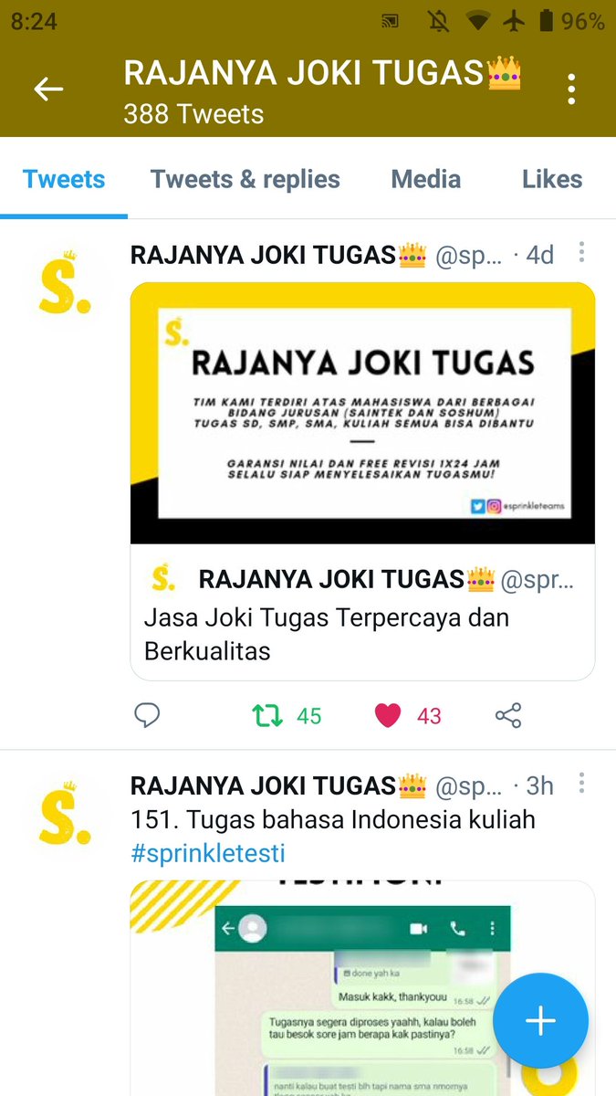 Mahakamriver's tweet photo. @purplePscyo @sprinkleteams Sudah kak 👍 https://t.co/fWv23oINqY
