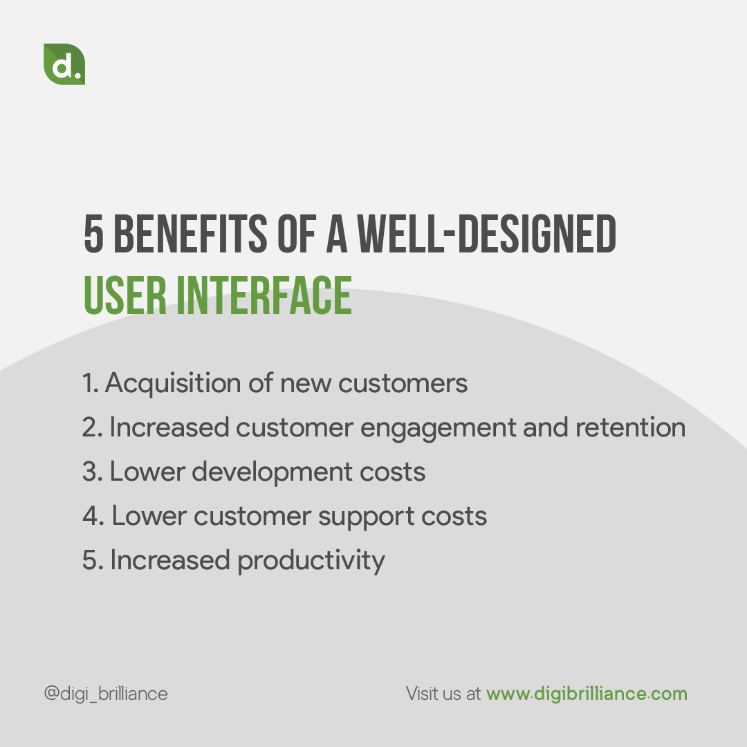 BrillianceDigi's tweet photo. 5 benefits of a well designed user interface.
.
.
.
#digitalmarketing #marketing #socialmediamarketing #socialmedia #business #marketingdigital #branding #seo #instagram #advertising #onlinemarketing https://t.co/1XUqIb3boY