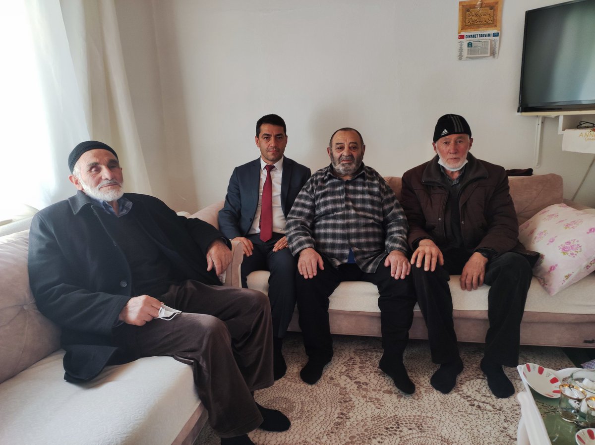 Sağlık sorunları nedeniyle tedavi gören, Malûl Gazilerimiz'den Dursun  Başal ve İsmail Şen'i ilçemizde ikamet eden Gazi arkadaşları ile birlikte ziyaret ederek geçmiş olsun dileklerimizi ilettik.