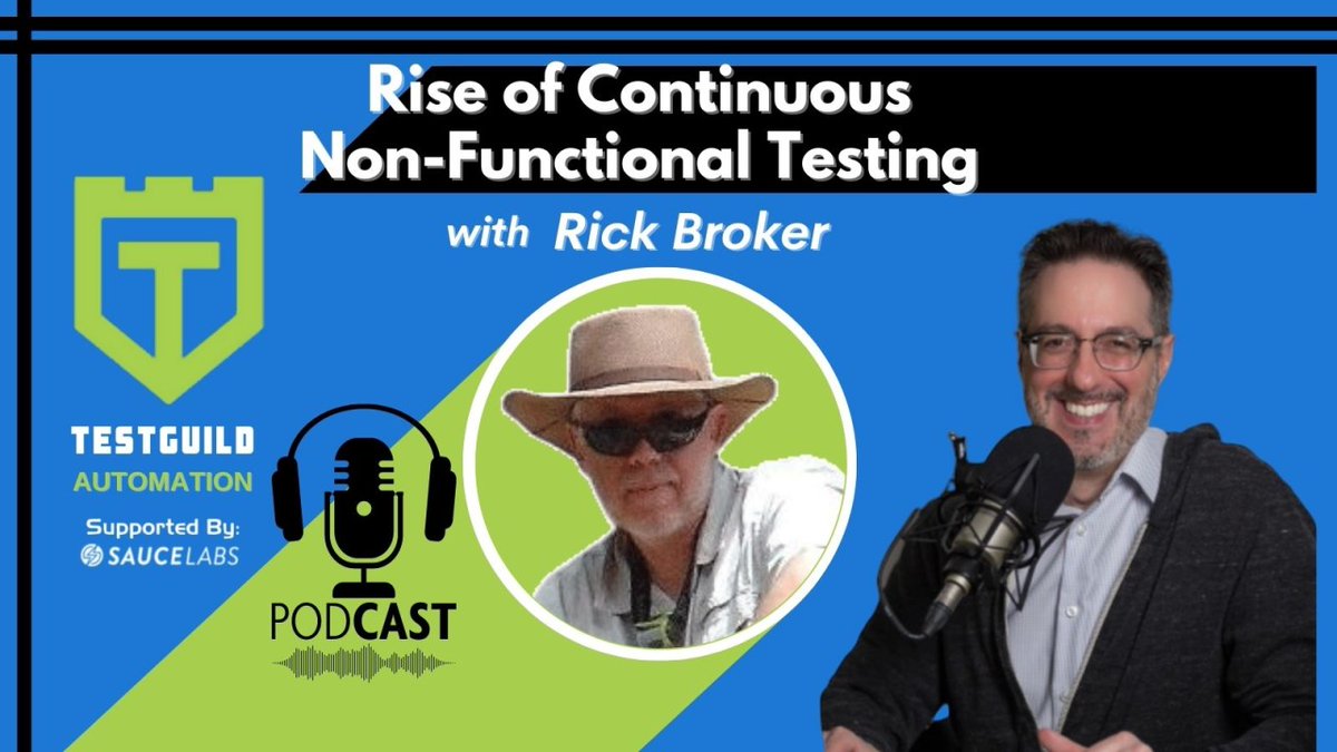 testguilds's tweet photo. Check out our latest automation podcast with Rick Broker @jcodebender to learn how to add non-functional tests to your CI/CD pipelines. Listen now! ๐ https://t.co/a5ftoOZ11n #testautomation #automationtesting #testguildpodcast #nonfunctionaltesting https://t.co/Phf8z9CbDz