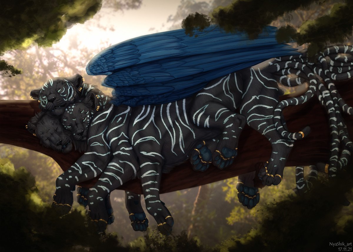 NyaShik_art's tweet photo. Kitty on the tree😻
Shhh, be quiet, try not to wake him up
#ArtistOnTwitter #furry #furryart #furryfandom #multifurry #multifur #commissionart https://t.co/x9N5hyqooE