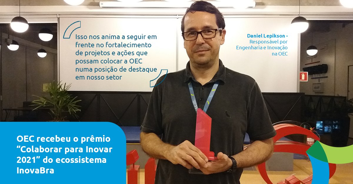 odebrecht_eng's tweet photo. Com muita alegria recebemos o prêmio "Colaborar para Inovar 2021", iniciativa do hub InovaBra Habitat, como reconhecimento à nossa participação no ecossistema de inovação e trabalho colaborativo. Saiba mais: https://t.co/Sd1SZcGwJt
#oec #engenharia #inovação #startup #inovabra https://t.co/MfFI8FzFhK