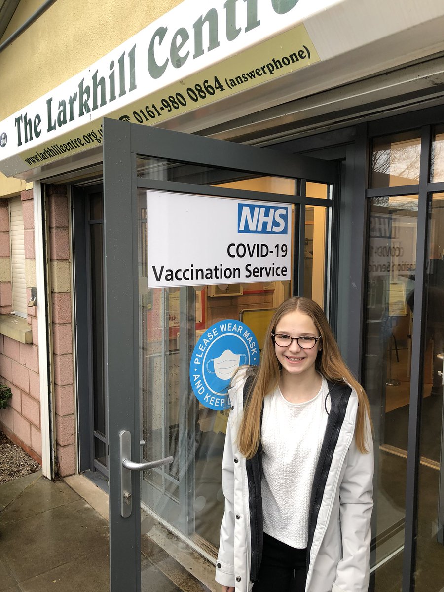 Proud dad moment taking my eldest to get her first covid jab today. On the walk up I had to enquire why she was doing it as even though she knows what I do I have not pushed her. Her answer was perfect “it’s the right thing to do if it stops other people dieing”#GetVaccinatedNow